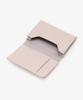 Afternoon Tea Living Business Card Case/Organizer HQ43, Genuine Leather Business Card Case with Flower Charm / Afternoon Tea PREMIUM, Light Gray