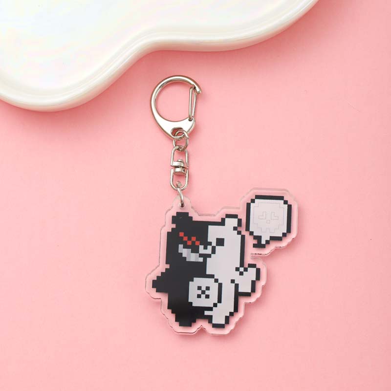 1/19Pcs Game Cartoon Danganronpa Acrylic Keychain Cute Backpack Pendant Funny Bag Charms Accessories Decoration Holiday Gifts
