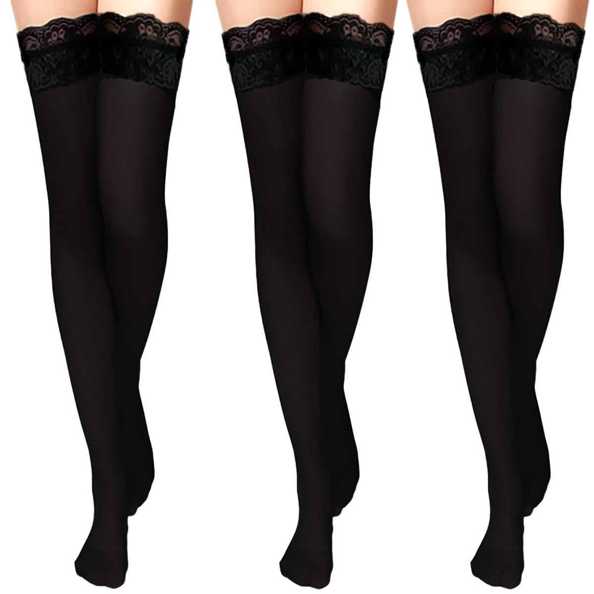 

чулки с 80 высокими Лолита сексуальными цветочными подвязками с силиконом красивый набор из 3 [MOOKISOO] Кружевные гольфы до колена, ден, чулки выше колена, стиль, женские