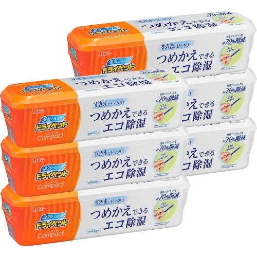 

Компактний осушувач DryPet, Екологічно чистий осушувач з можливістю повторного наповнення, Підходить для будь-якого місця, 6 контейнерів, Десикант, Поглинач вологи, Оптова закупівля