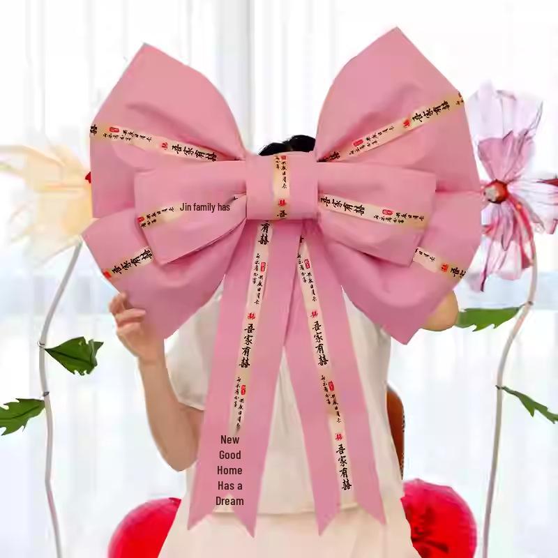 Очень большой свадебный бант для украшения комнат и фотореквизит