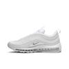 Nike Air Max 97 'Triple White' (Unisex) Weiße / Wolf Grey-Schwarz Laufschuhe 921826 101