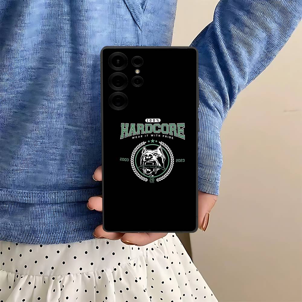 100 Hardcore Dog To The Bone Phone Case For Samsung S 24 Fe 25 Ultra Plus 20 Lite 21 30 22 23 24 22 Ultra 5G Fundas