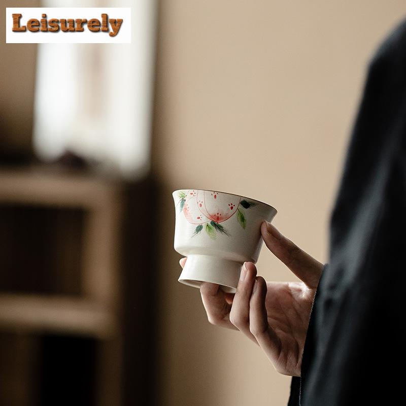 2 ks/sada čínských šálků na čaj s jinovým práškem, ručně malované, s motivem dlouhověkosti, broskev, mistrovský pohár s motivem vody a měsíce, malá vysoká miska na čaj, čajové nádobí 70ml