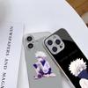 N127 Anime Hunter X Hunter Hisoka Phone Case for iPhone 16 15 Pro Max Samsung S24 S23 A54 A35 Xiaomi Redmi Note 13 Plated Frame Tempered Glass Cover