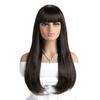 Women’s Fashion Pear-Curl Long Curly Wig Natural Look Fluffy Style Synthetic Full Cap Wig with Bangs