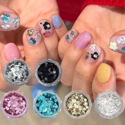 DIY Sequins Nail Decorations Mini Round Nail Art Sequins Y2K Nail Charms DIY Nail Art