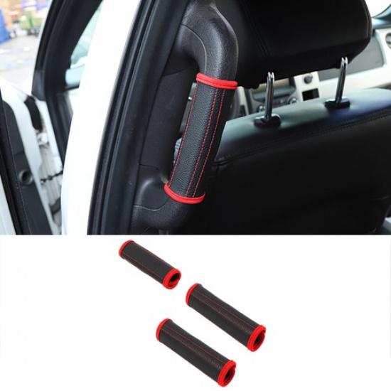 3x Grab Handle Covers Protective Case for Ford F150 2009-2014 Leather