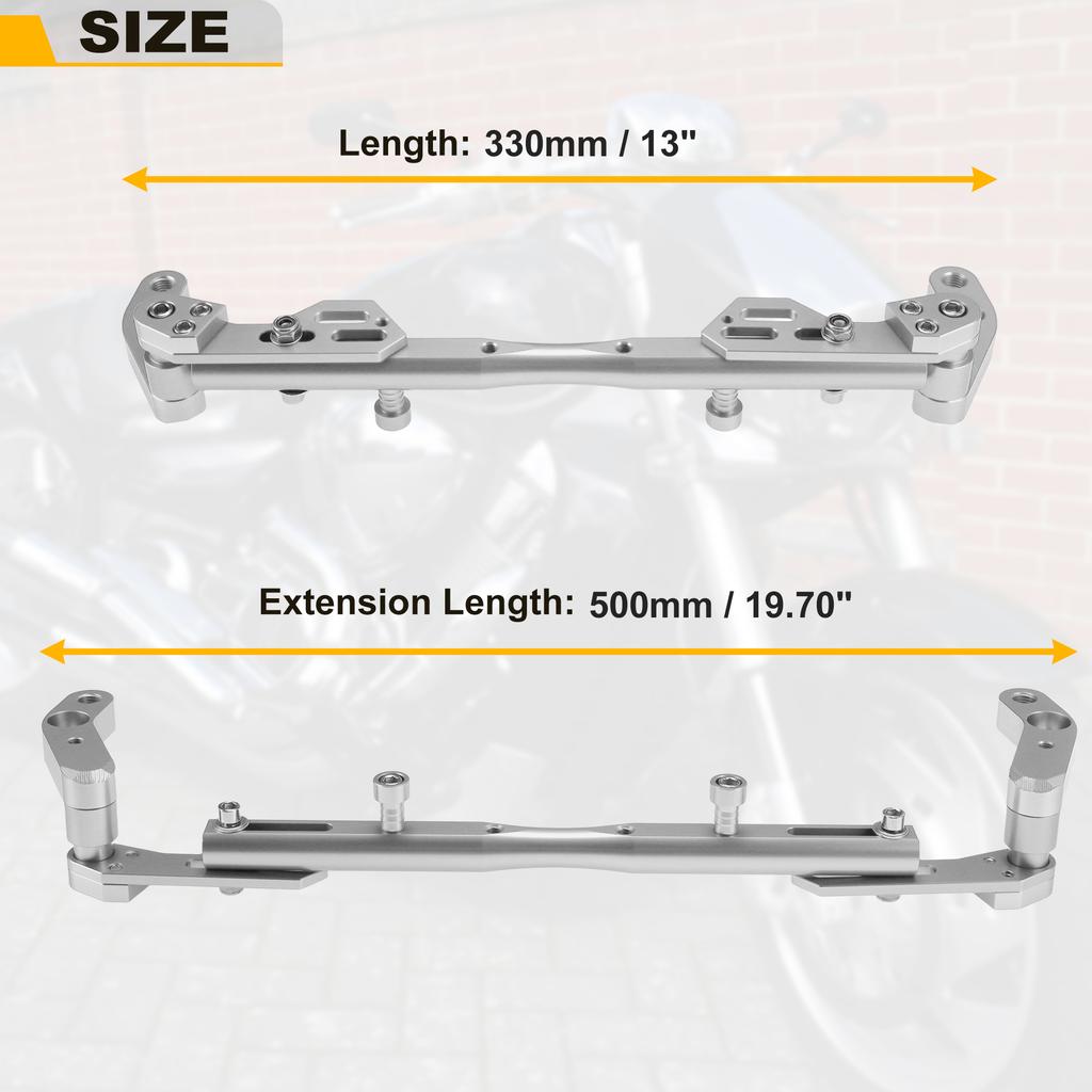 Motoforti Motorcycle Handlebar Universal Adjustable Aluminum Alloy Balance Bar Handle Bracket Center Motorcycle Parts