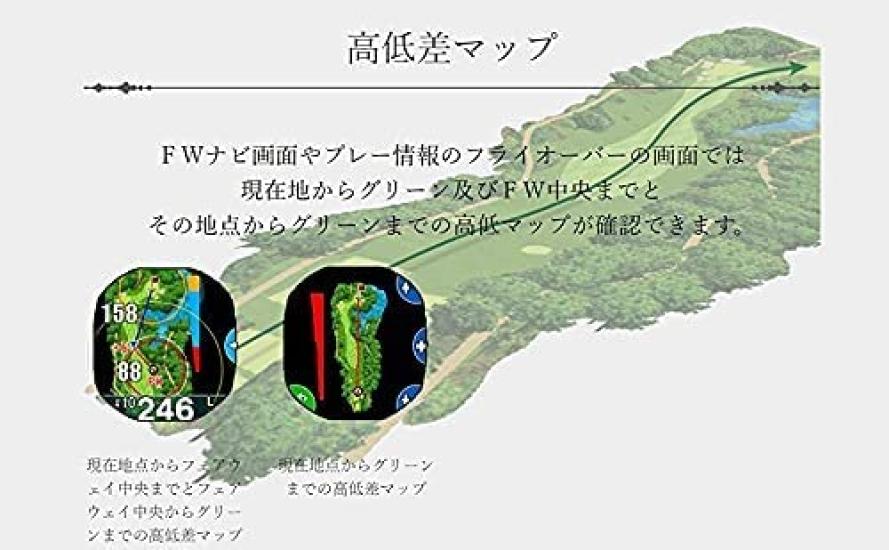 Shot Navi Crest x GPS Golf Navigation Golf Elevation Fairway Green Compatible with Overseas Courses (White Silver) System, Rangefinder,