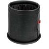 BONFORM Storage Mitsumaru Multi-purpose Box, Leather, Mickey, Anti-tipping, Black, 7248-43BK