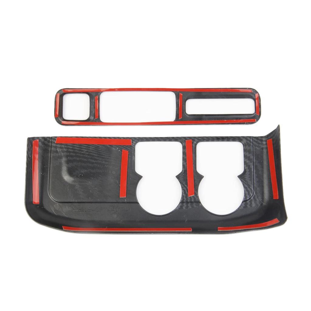 Carbon Fiber Side Console Headlight Switch Panel Cover Trim Accessories for 2021-2024 Chevy Tahoe Suburban for 2021-2024 GMC Yukon