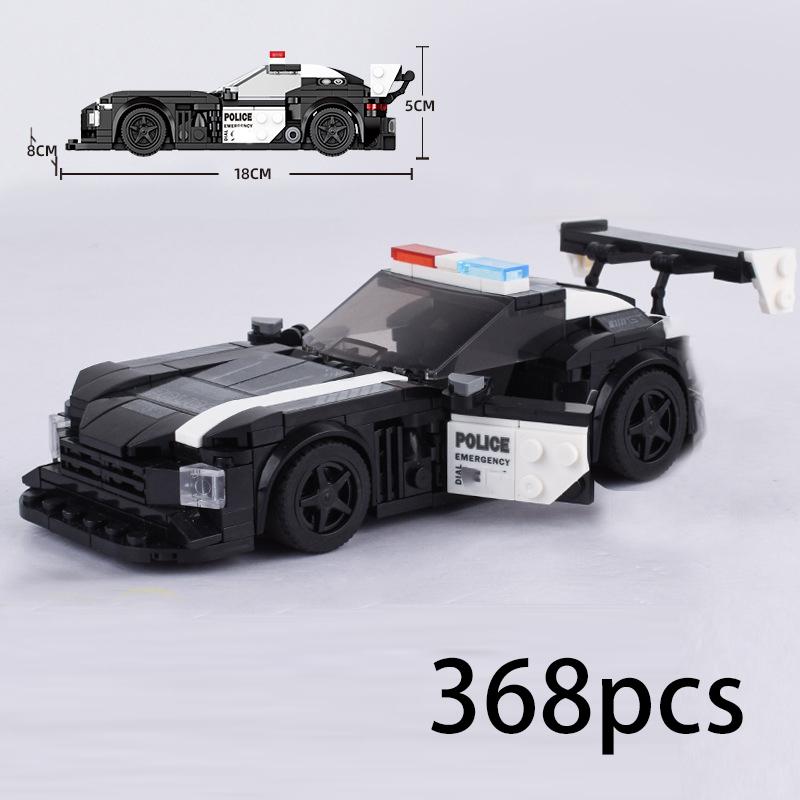 Auto da Corsa di Città Modello Blocchi da Costruzione Mattoncini Fai da Te MOC Giocattolo Classico Rally Sportivo Super Pilota Veicolo Regalo di Natale Tecnica