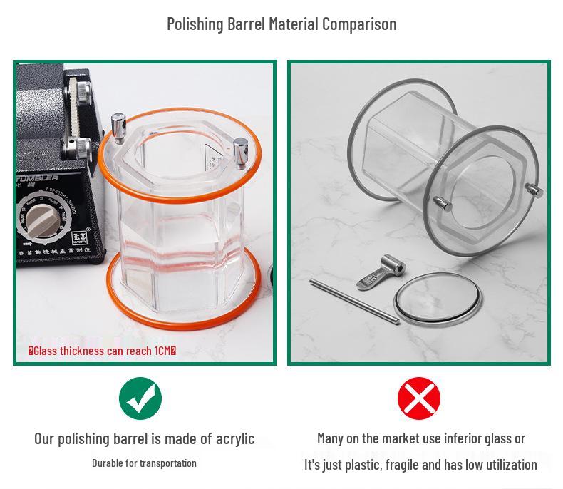 Gold & Silver Jewelry Polisher - Small Tumbler for Coins, Wenwan Walnuts & More