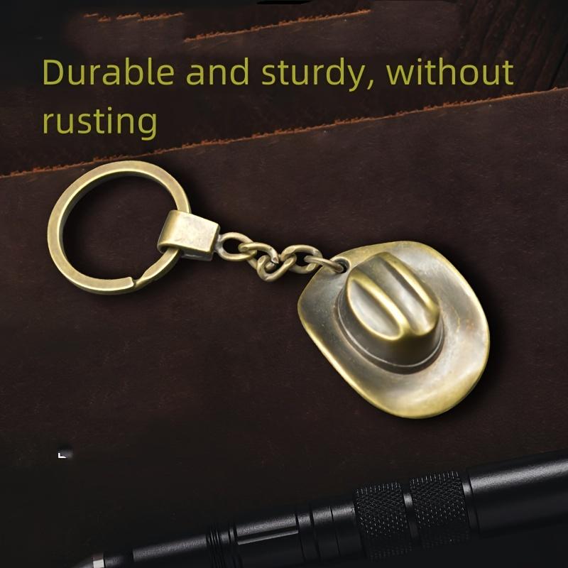 1pc Fashionable Cowboy Hat Keychain, Durable Keyring Accessory, Creative Gift for Men and Women, Gift Item | Fashion Accessory | Durable Keychain