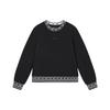Sweatshirts Women's Jet Black Crew Neck Moderate Regular F11W344209FBK