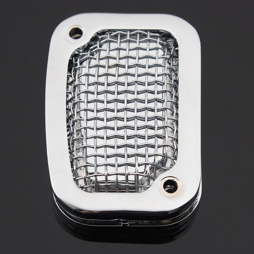 For Harley Softail Fat Boy 114 FLFBS FLFB FLSTF Slim Motorcycle Front Brake Fluid Reservoir Cover Master Cylinder Cap Chrome