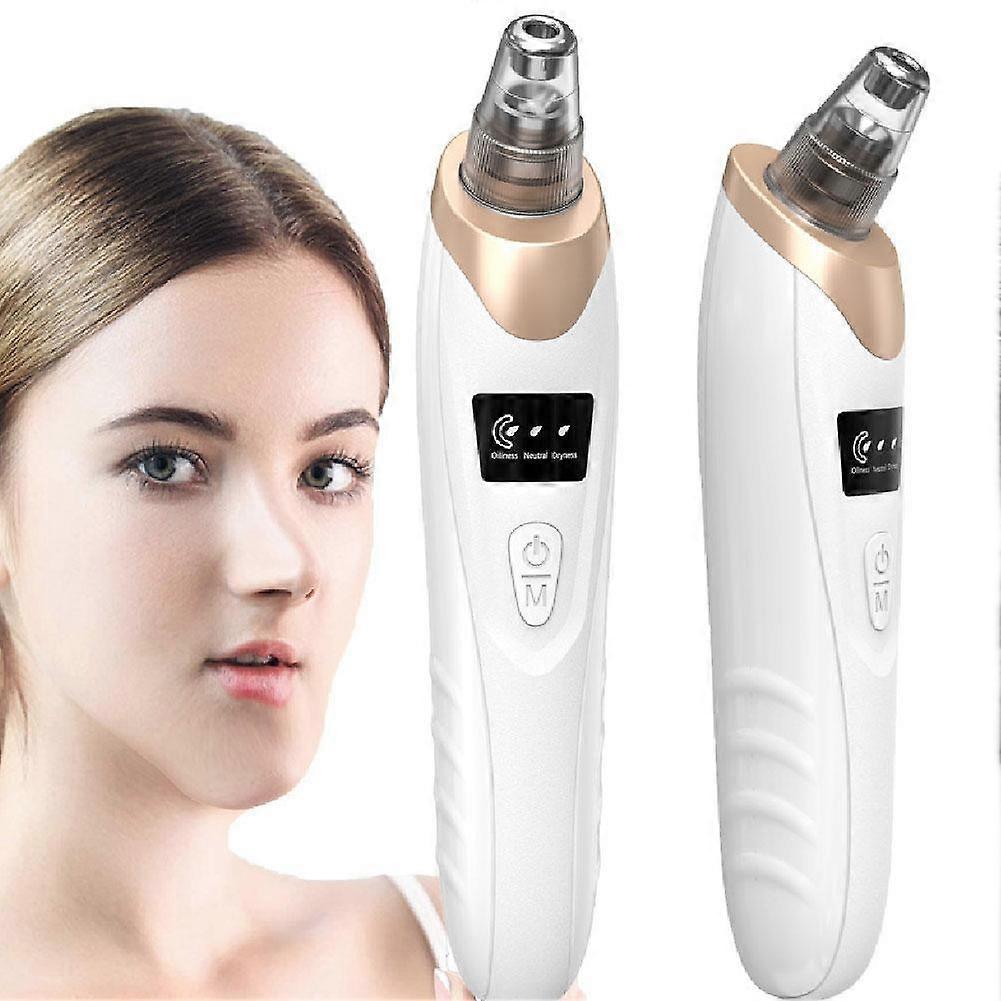 Aspiratore Punti Neri Elettrico Micro-Bolle Pulitore Viso Visibile Rimozione Punti Neri Comedoni Strumento per il Viso