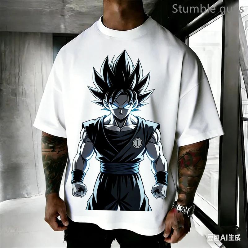 Trendy Summer Dragon Ball Men's Tee Fashion Casual Anime Kids T-Shirt Man Gym Workout Clothing Jersey Sportswear