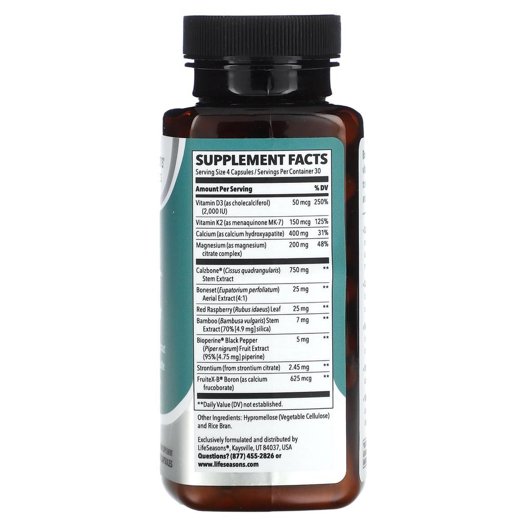 Bone Densi-T, Wsparcie Osteo, 120 Kapsułek Wegetariańskich