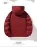 2025 Men's Autumn/Winter Thickened Hooded Cotton Jacket with Plush Lining - Warm Outerwear