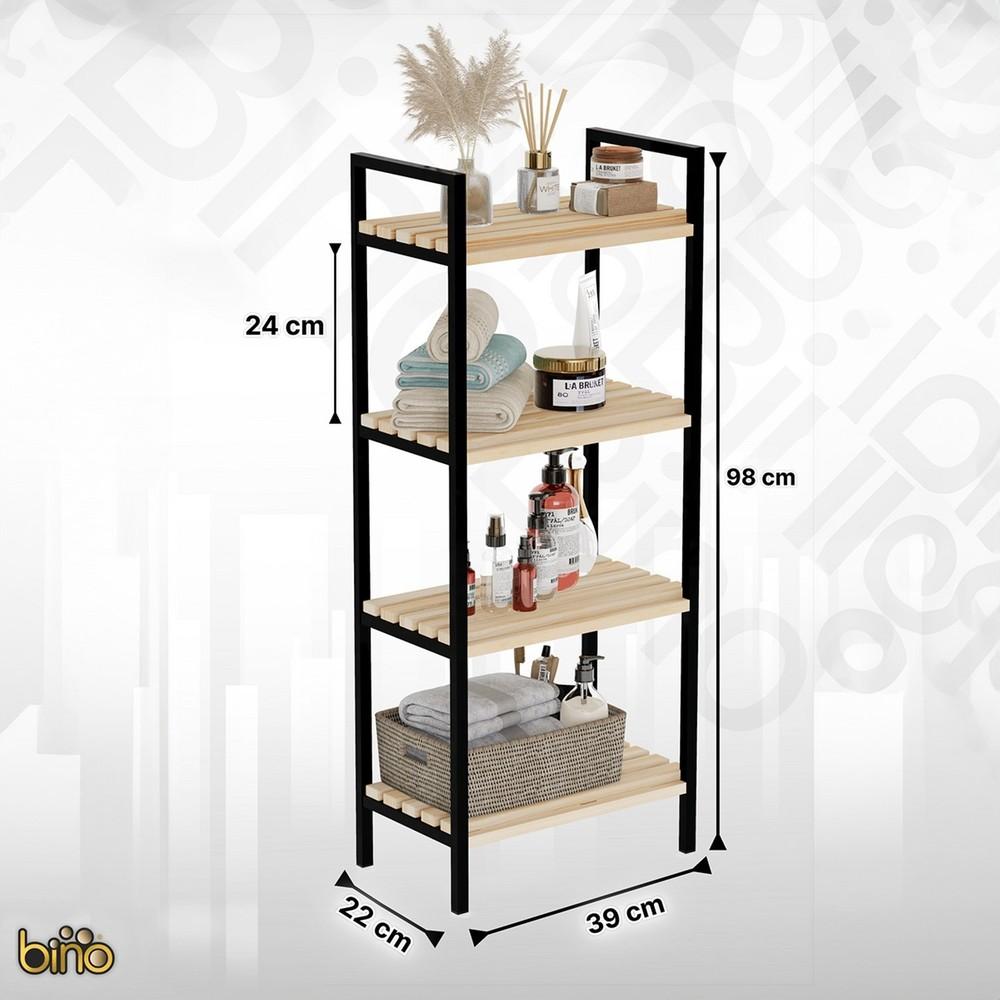 Bathroom Organizer Kitchen Shelf Bathroom Cabinet Multi-Purpose Cabinet 4 Tiers Metal Kitchen Organizer