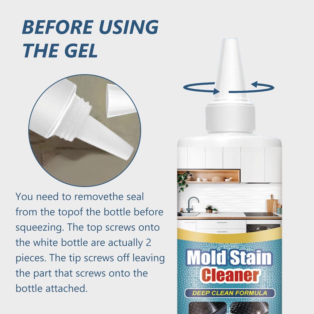 Household Mold Remover Gel Ceramic Tile Pool Bathroom  Kitchen  Wall - Gel  Detergent  Mold Stain Cleaner 120ml
