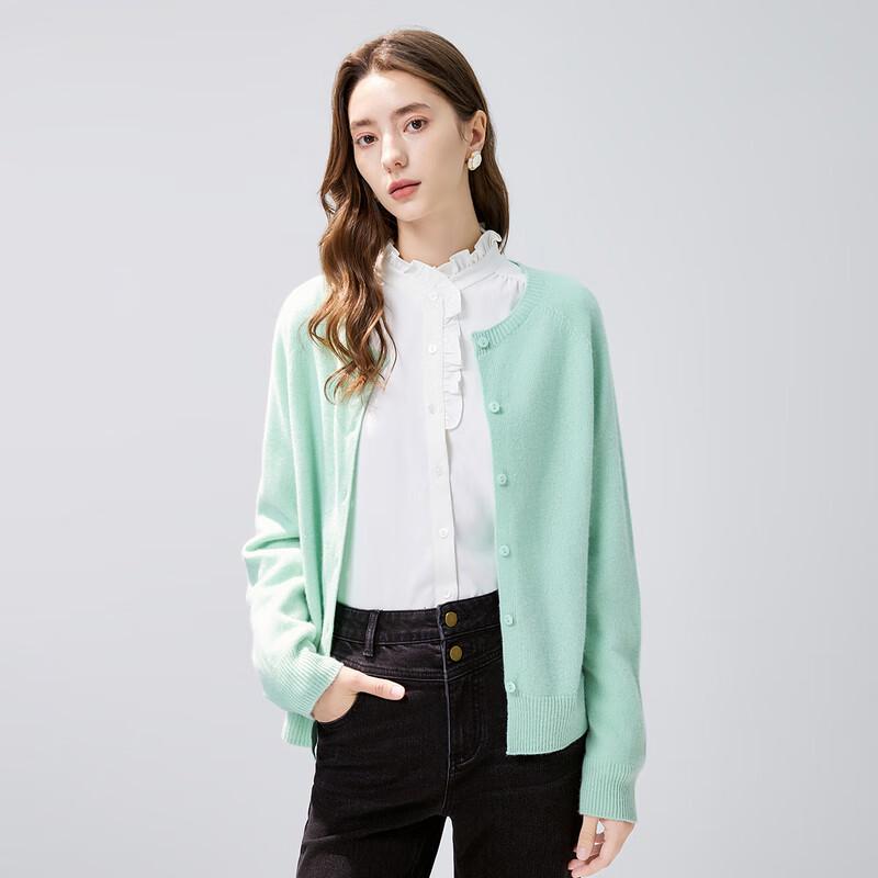 

Qiushui Yiren Women s Basic Knitted Cardigan S