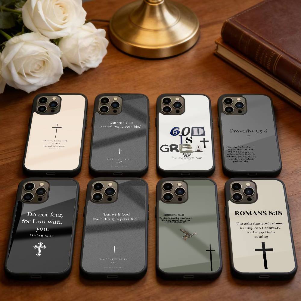 Bible Verse Jesus Christ Christian Phone Case For iPhone 14,16,15,13,17,12,Plus,Pro,Max Magnetic For Magsafe Frosted Cover