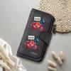 Cute Crab Print Women's Long Wallet Fashion Multi Card Holder Casual PU Leather Daily Purse