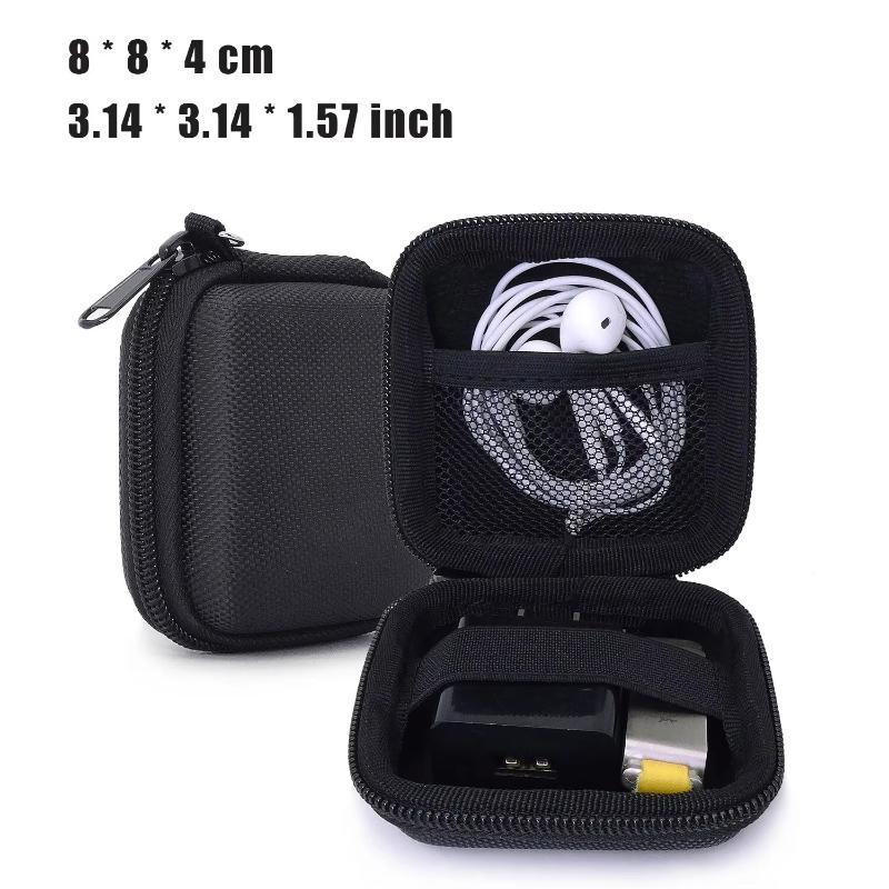 Mini Tragbare Eva Aufbewahrungstasche Tasche Tragetasche Reißverschluss Kopfhörertasche für Airpod Kopfhörer/Telefon/Ladekabel Zubehör
