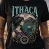 Ithaca Shirt, Greek Mythology, Odysseus Journey Home Graphic, Ancient Greece Shirt Gift for Homer Readers & Classics Lovers Odyssey Shirt