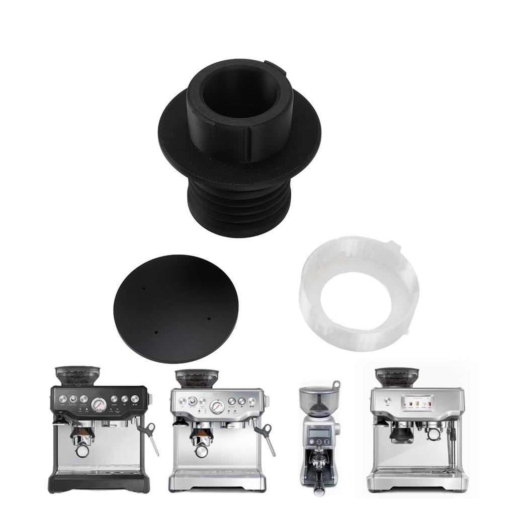 Single Dose Hopper with Silicone Bellow Aluminum Coffee Machine Blowing Bean Bin Accessories for BES875 876 870 878 880 BCG820