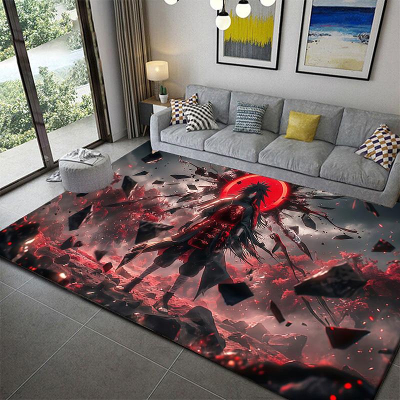 Naruto Anime Carpet Rug for Living Room Bedroom Home Sofa Decoration,Kids Play Non-slip Floor Mat