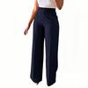 Women High Waist Straight Leg Long Commute Casual Formal Suit Pants