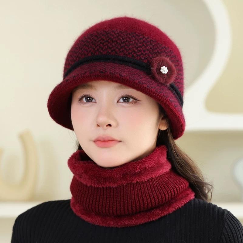 New Women's Hat Winter Cold Protection Thickened Warm Hat Rabbit Fur Hat Fleece Hat