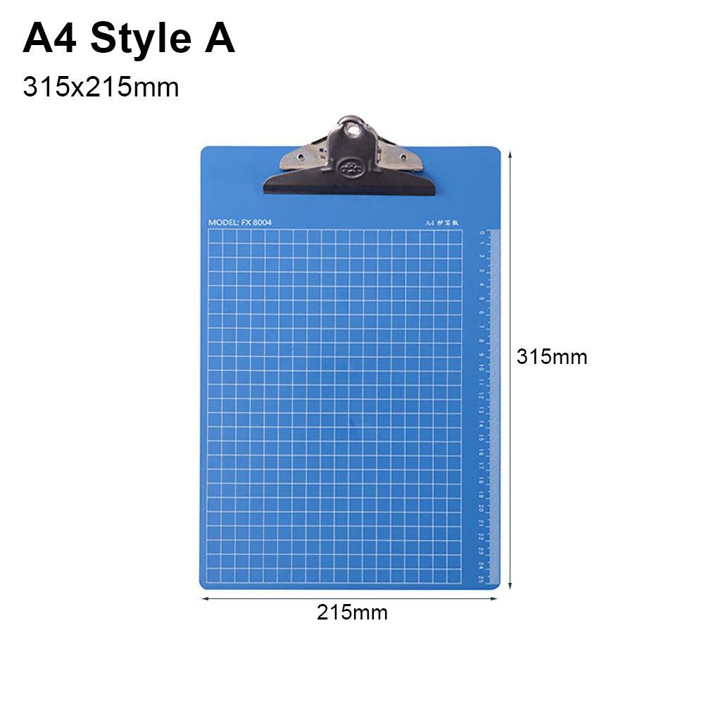 1Pcs Blue Writing Pad Board A4/A5/A6 Menu Bill Folder New Clip File Organize  Paper Ticket Storage