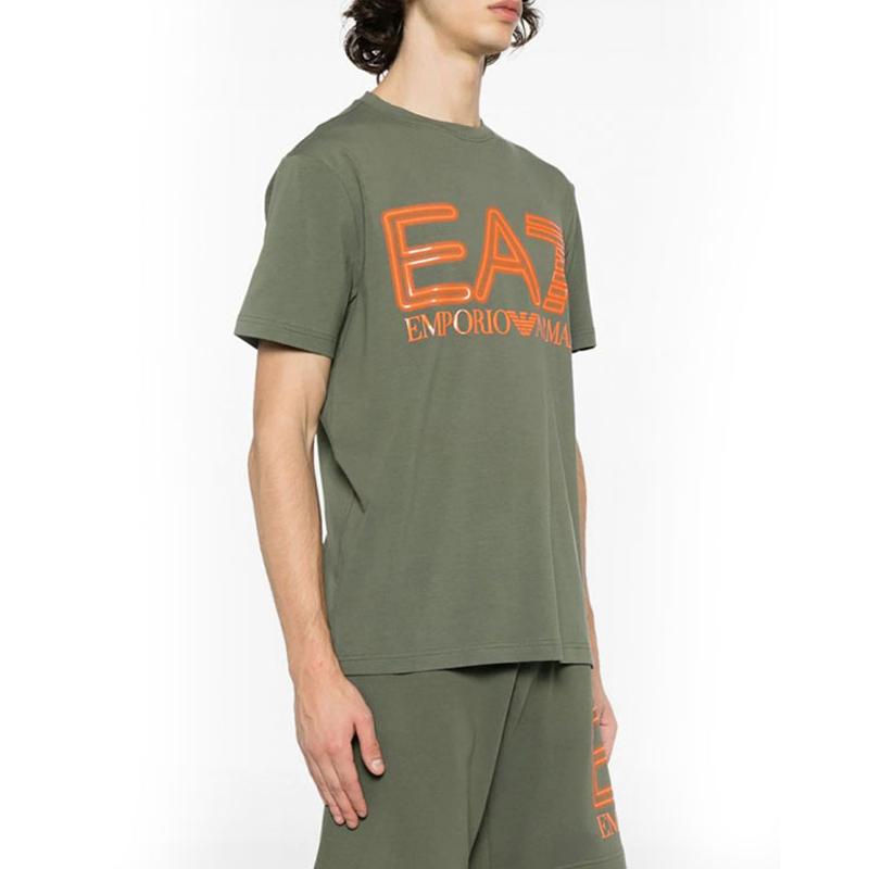 EMPORIO ARMANI EA7 T Shirt Men's Army Green 3DPT37-PJMUZ-1846
