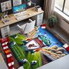 Football team.C Pattern Rug, Indoor/Outdoor Mat, for Picnic, Gameroom, Bedroom, Office, Living Room, Home Decor Carpet, Birthday Gift