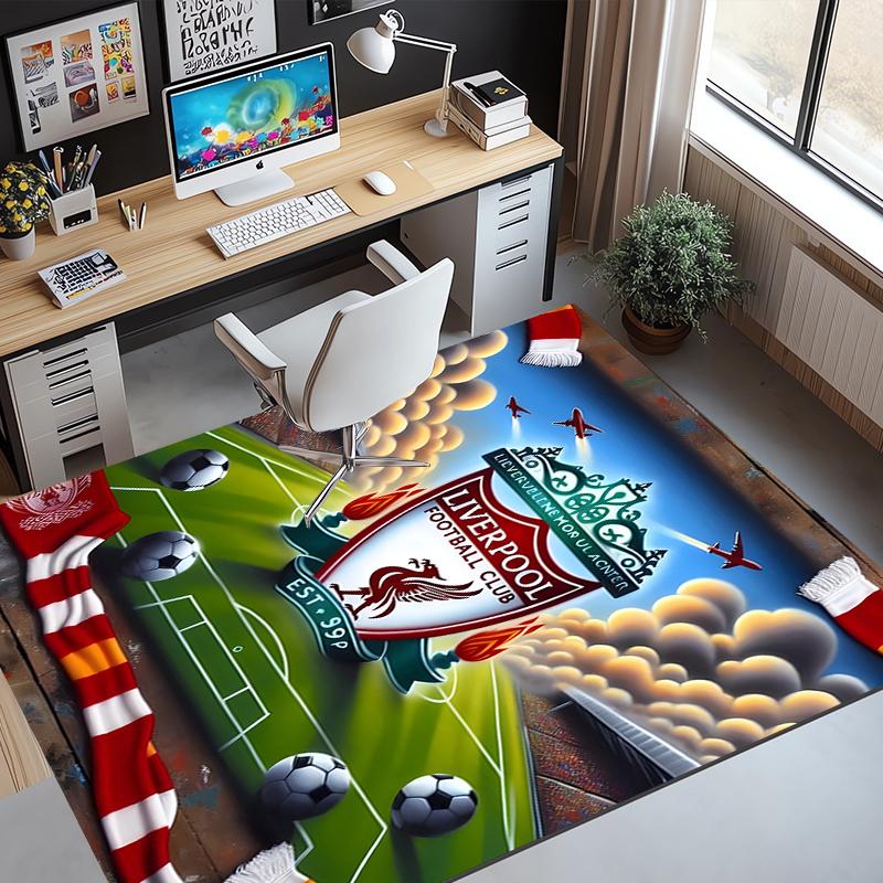 Football team.C Pattern Rug, Indoor/Outdoor Mat, for Picnic, Gameroom, Bedroom, Office, Living Room, Home Decor Carpet, Birthday Gift