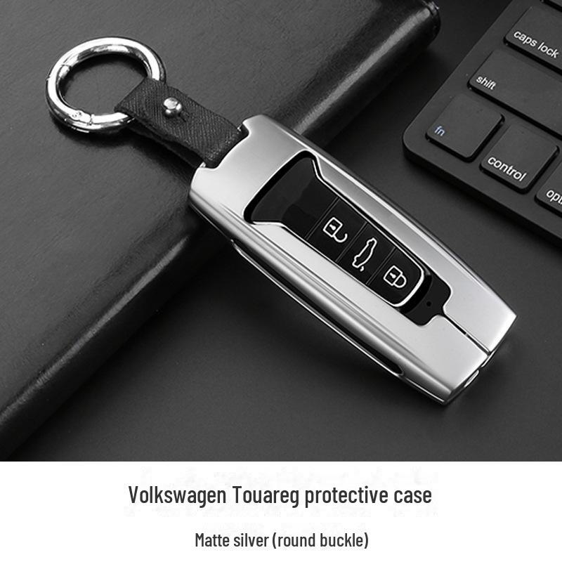 Husă Metalică Protectoare pentru Cheie Volkswagen Touareg cu Breloc