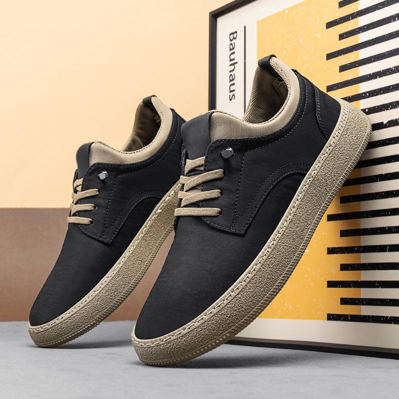 Mode Modischer Und Atmungsaktiver Schnür-Freizeitschuh Leicht Und Bequem Outdoor-Laufschuh Weichsohliger Und Strapazierfähiger Flacher Schuh