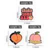 Fruit Enamel Pins Custom Shake Some Ass Brooches Lapel Badges Cutie With A Booty Jewelry Gift for Kids Friends