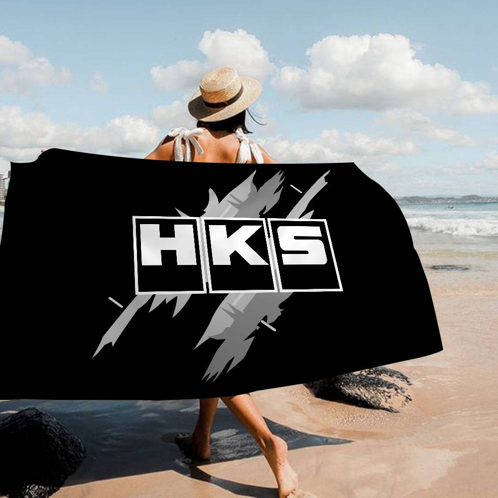 Sports Car HKS JDM Big Microfiber Beach Towels Quick Dry Towel Sand Beach Towels Pool Towel For Travel Swim Pool Yoga