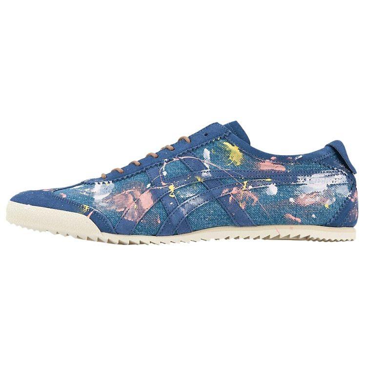 Onitsuka Tiger Mexico 66 Deluxe Comfortable Versatile Shock Absorbing Non-Slip Durable Low-Top Casual Shoes Unisex sneaker Blue 1181A067-400