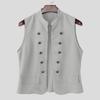 Striped Summer Incerun Men Sleeveless Open Front Casual Tank Tops Waistcoat Vests