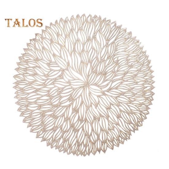 

Теплоизоляционный коврик для столовых приборов, нескользящий подстаканник, коврик для стола из ПВХ, подставки под чашки для обеденного стола, устойчивый к высоким температурам, ажурный узор, кухонные принадлежности золотистый