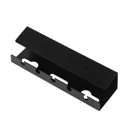 

Коробка-органайзер для кабелей на офисный стол, держатель для роутера и удлинителя под стол, держатель для укладки проводов, клейкий контейнер для хранения шнуров без сверления чёрный