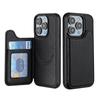 iPhone 15 Pro Max Magnetic Leather Flip Cover with MagSafe Card Slot