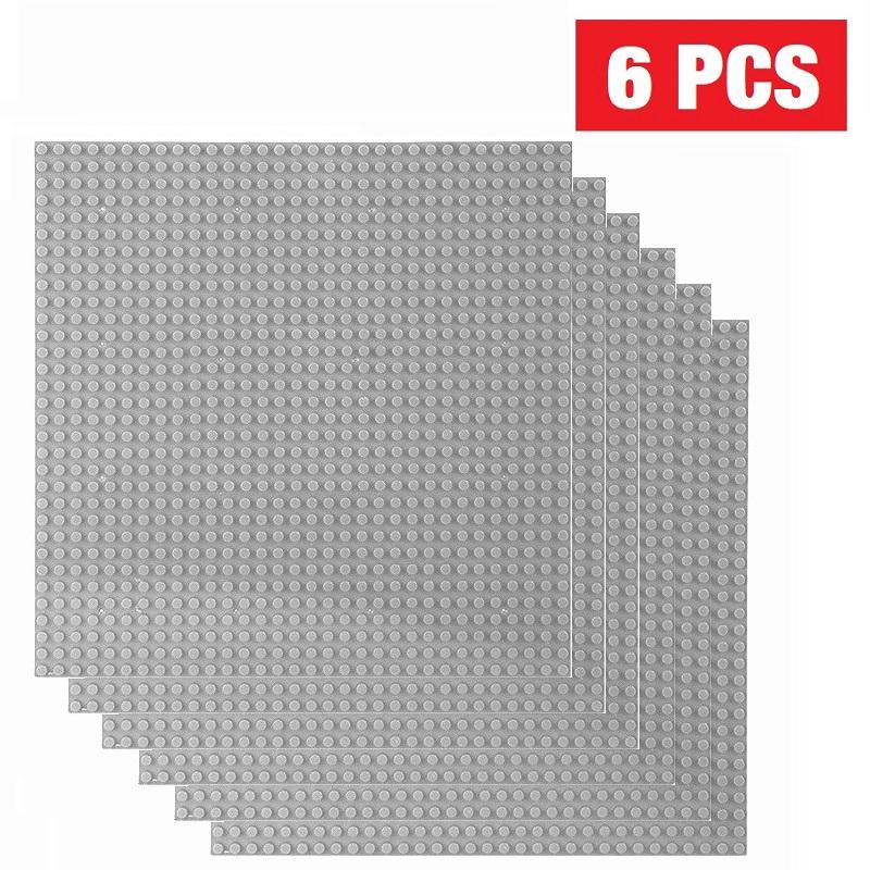 6PCS Classic Base Plate 32x32 16x32 Dots Baseplate Bricks DIY Assembly ABS Plastic Building Blocks Compatible Brand Figures City